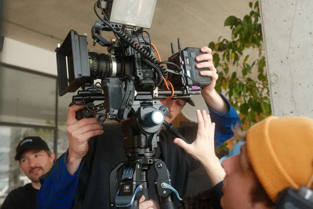Camera operator on the Cukrovar shoot