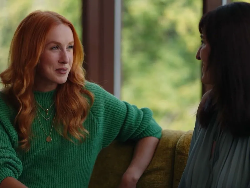 Two women talking in the ECCO autumn–winter campaign